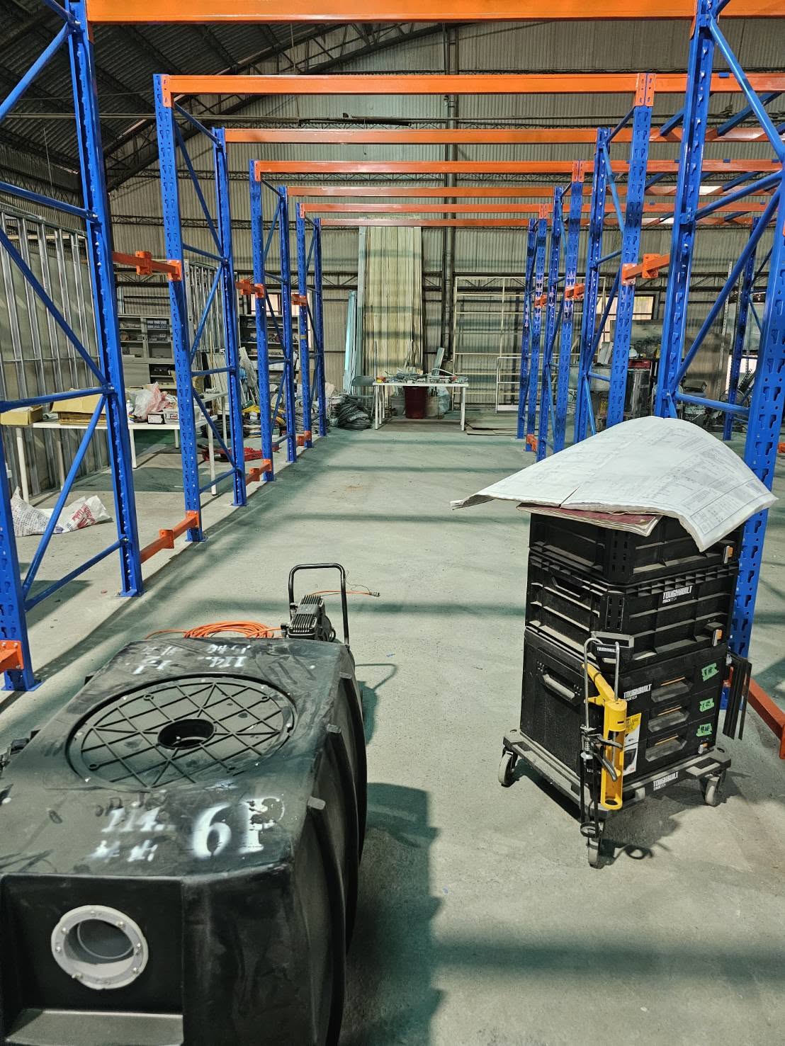 工程進行中｜透天新建案 1F 大底施工中｜原文照片 1